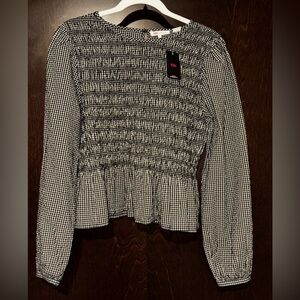 Levi's Fleur Gingham Smocked Top